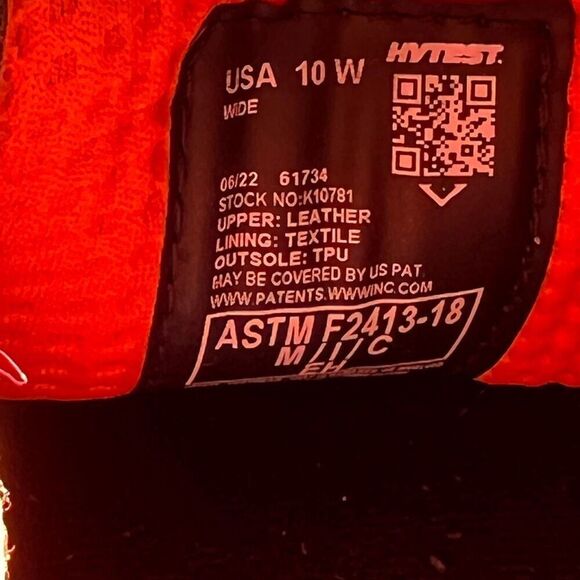 Timberland Pro Hytest Safety Footwear Slip-On Work Shoes - Size 10 WIDE Brown - Picture 9 of 9